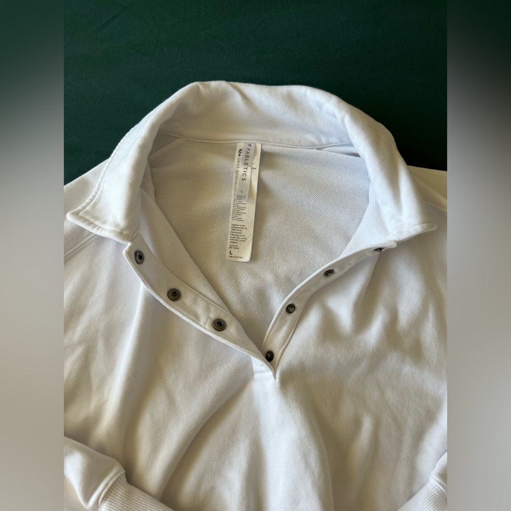 Fabletics Year Round Terry Snap Front Sweatshirt … - image 4